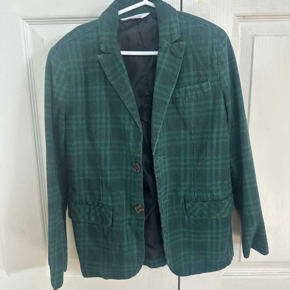 Green plaid Cat and Jack blazer size 8